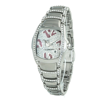 Chronotech Silberne Edelstahluhr