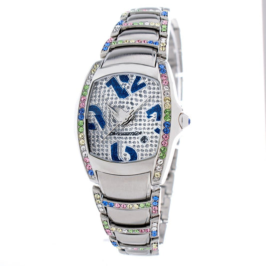Chronotech Silberne Edelstahluhr