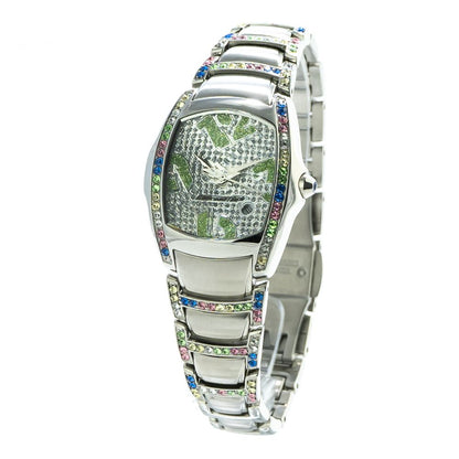 Chronotech Silberne Edelstahluhr