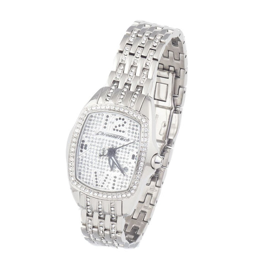 Chronotech Silberne Edelstahluhr