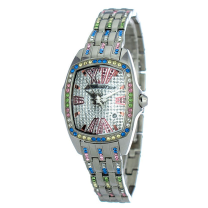 Chronotech Silberne Edelstahluhr