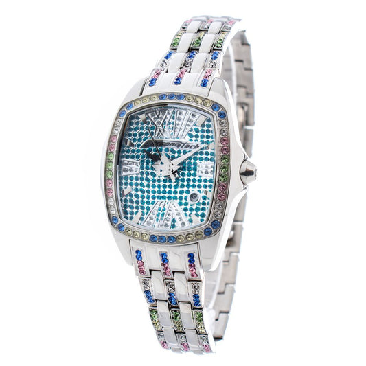 Chronotech Silberne Edelstahluhr