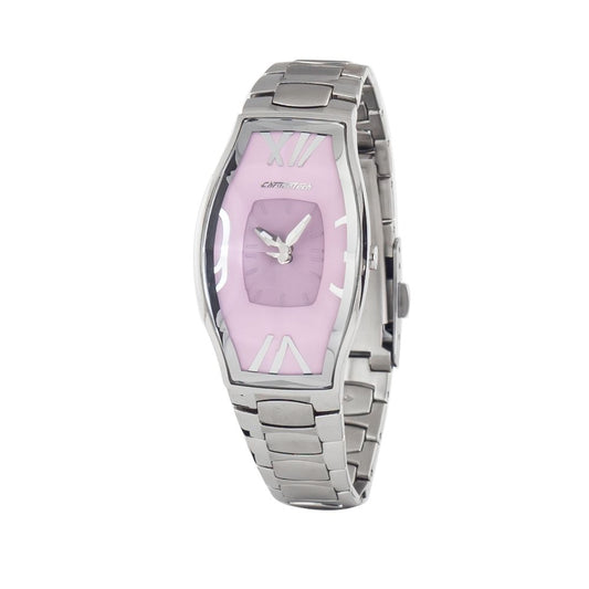 Chronotech Silberne Edelstahluhr
