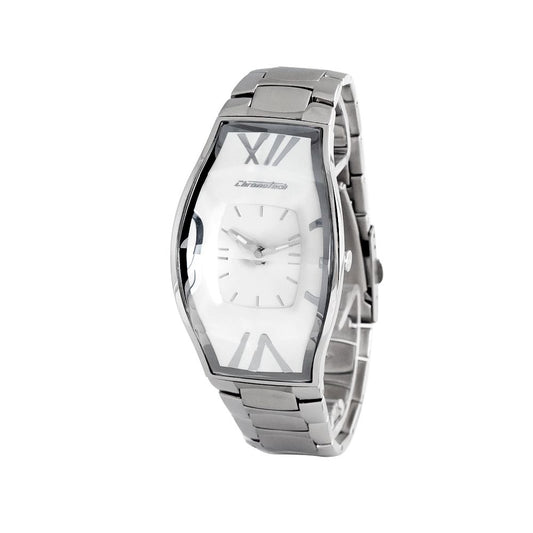 Chronotech Silberne Edelstahluhr