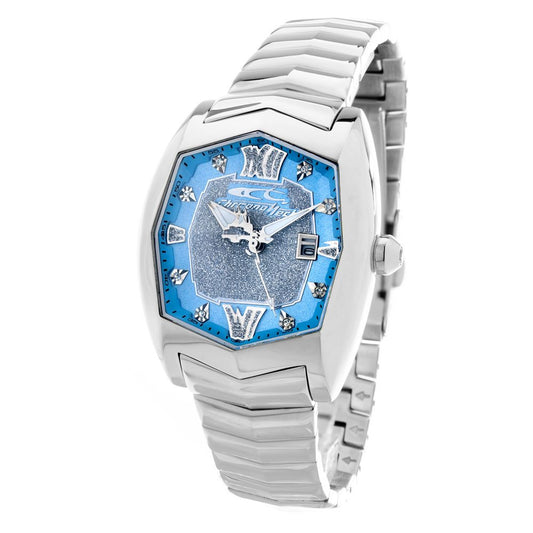 Chronotech Silberne Edelstahluhr