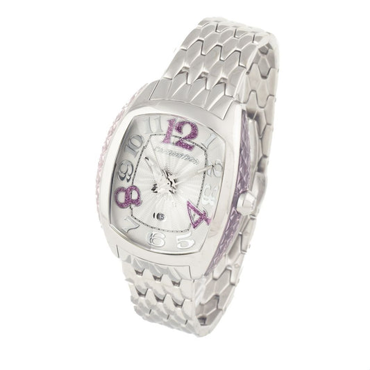 Chronotech Silberne Edelstahluhr
