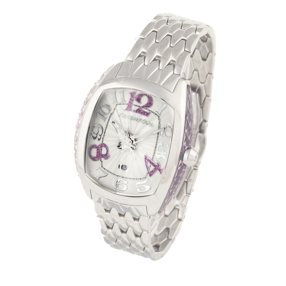 Chronotech Silberne Edelstahluhr
