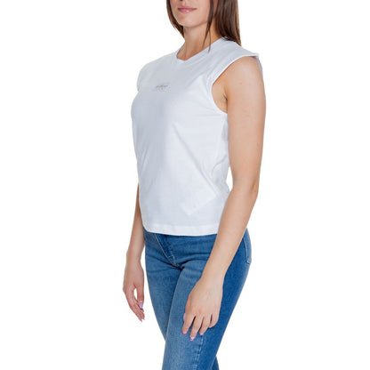 Calvin Klein Jeans – Weißes Baumwoll-T-Shirt