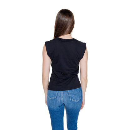Calvin Klein Jeans – Schwarzes Baumwoll-T-Shirt