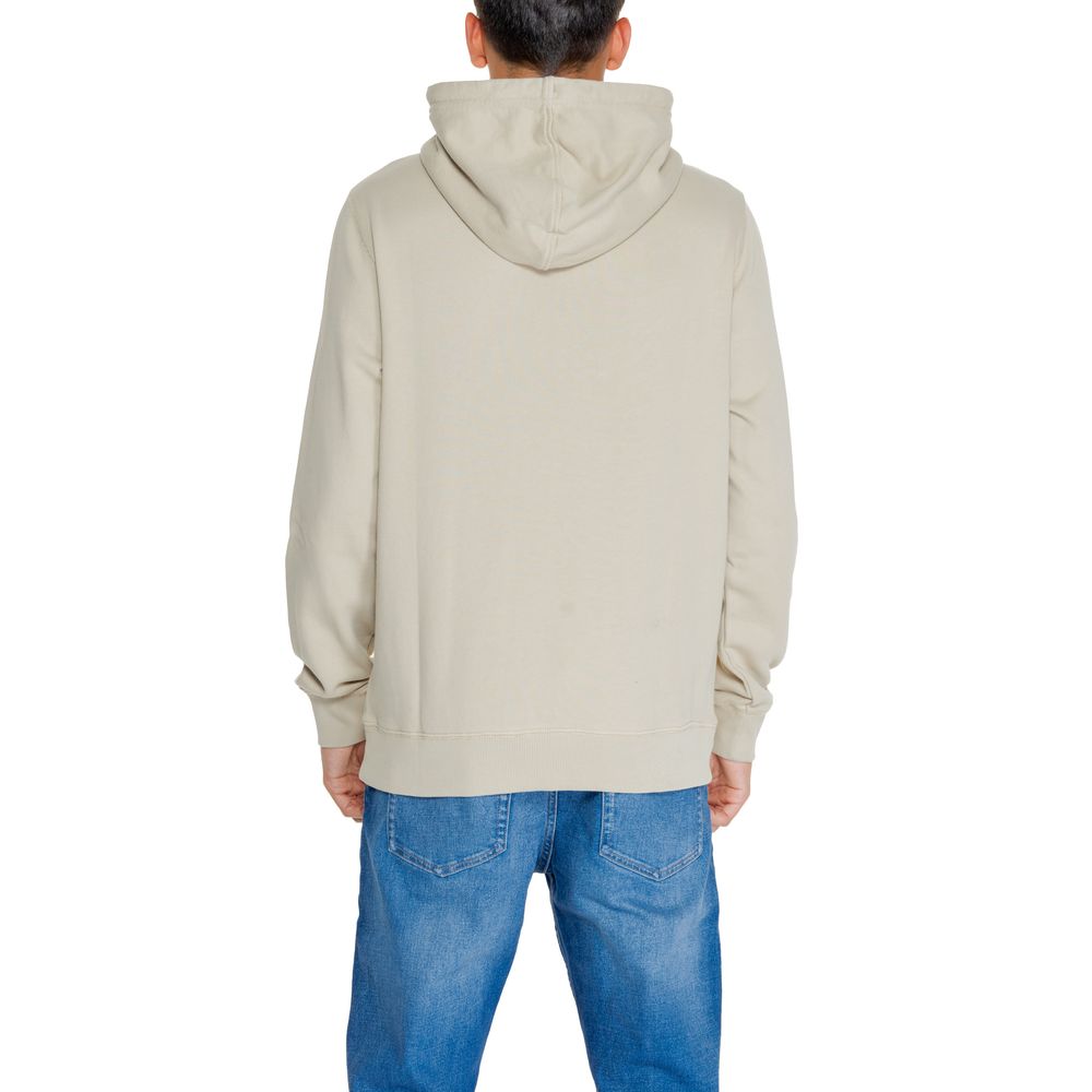 Calvin Klein Jeans – Kapuzenpullover aus recycelter Baumwolle in Beige