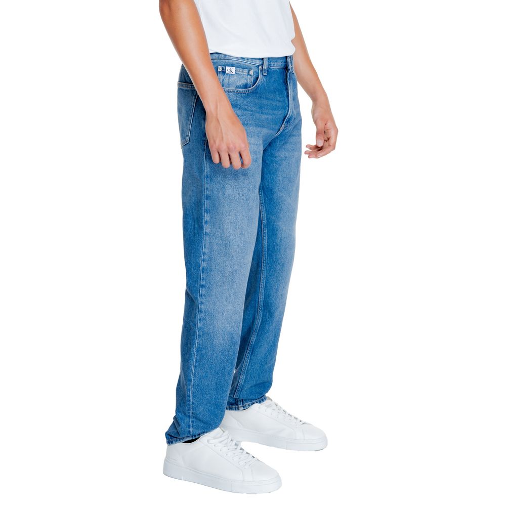 Calvin Klein Jeans Hellblaue Baumwolljeans mit entspannter Passform