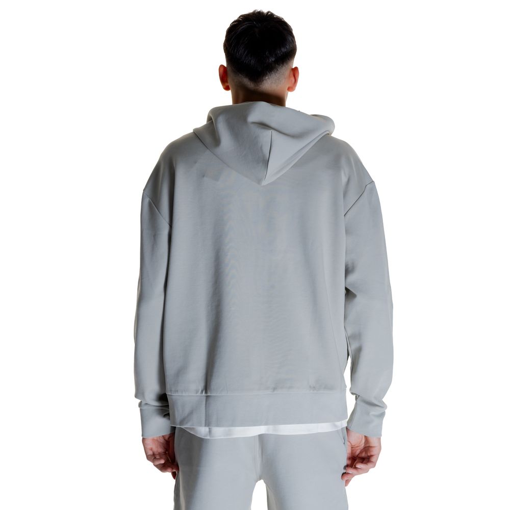 Calvin Klein Grauer Baumwoll-Kapuzenpullover