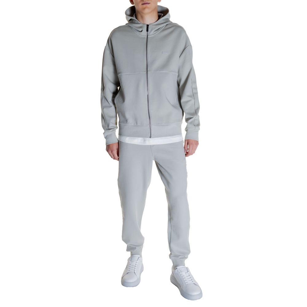Calvin Klein Grauer Baumwoll-Kapuzenpullover
