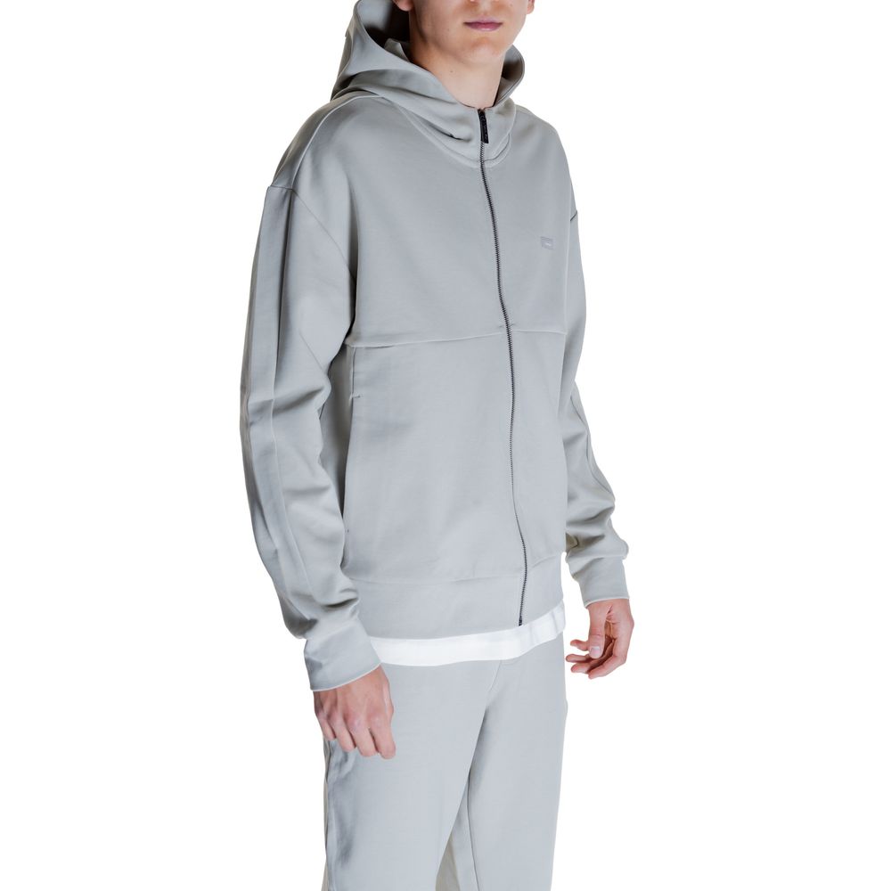 Calvin Klein Grauer Baumwoll-Kapuzenpullover