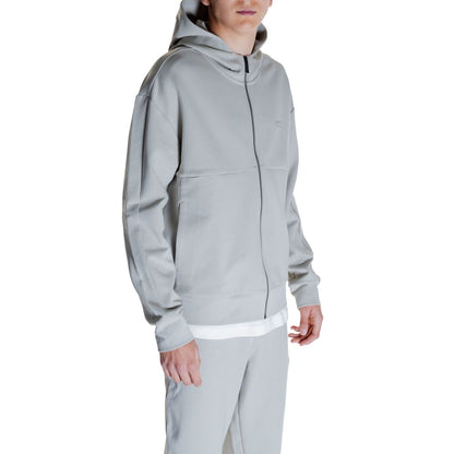 Calvin Klein Grauer Baumwoll-Kapuzenpullover