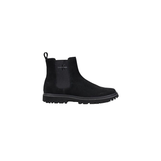 Calvin Klein Jeans – Schwarze Wildlederstiefel
