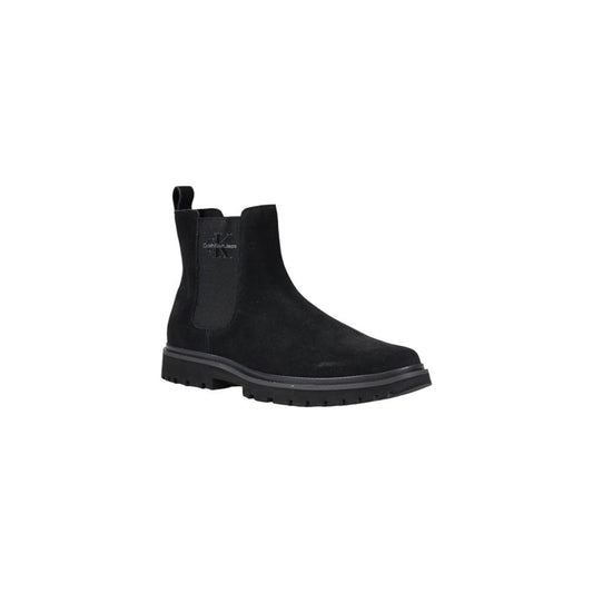Calvin Klein Jeans – Schwarze Wildlederstiefel