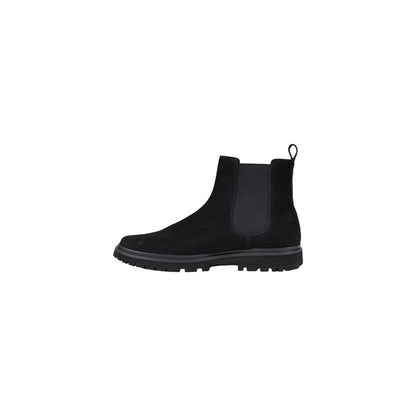 Calvin Klein Jeans – Schwarze Wildlederstiefel