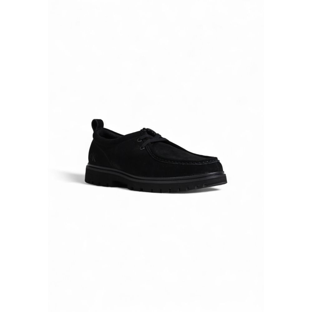 Calvin Klein Jeans – Oxfords und Derbys aus schwarzem Wildleder