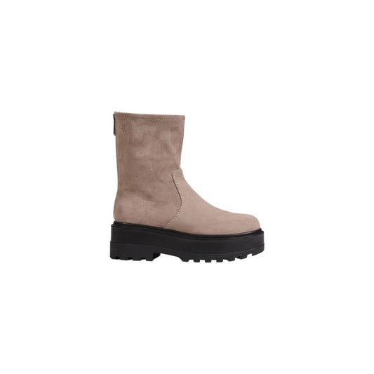 Calvin Klein Jeans Beige Knöchelhohe Stiefel aus recyceltem Polyester