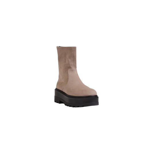 Calvin Klein Jeans Beige Knöchelhohe Stiefel aus recyceltem Polyester