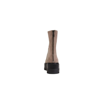 Calvin Klein Jeans Beige Knöchelhohe Stiefel aus recyceltem Polyester