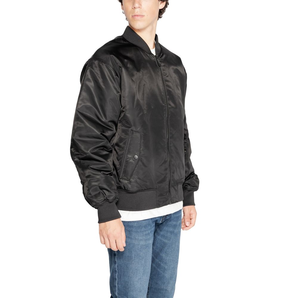 Calvin Klein Jeans – Schwarze Polyamidjacken und -mäntel