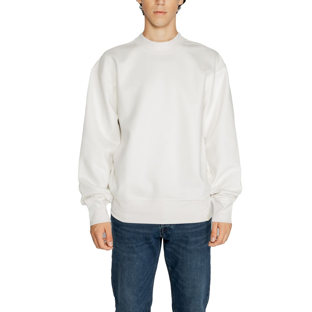 Calvin Klein Jeans – Weißes Sweatshirt aus recycelter Baumwolle