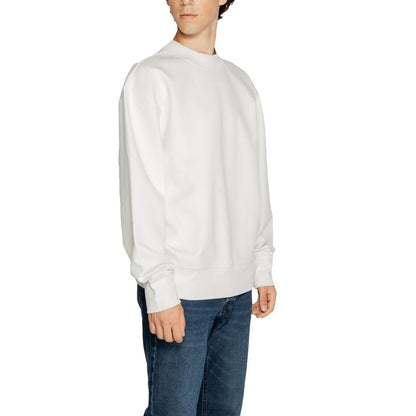 Calvin Klein Jeans – Weißes Sweatshirt aus recycelter Baumwolle