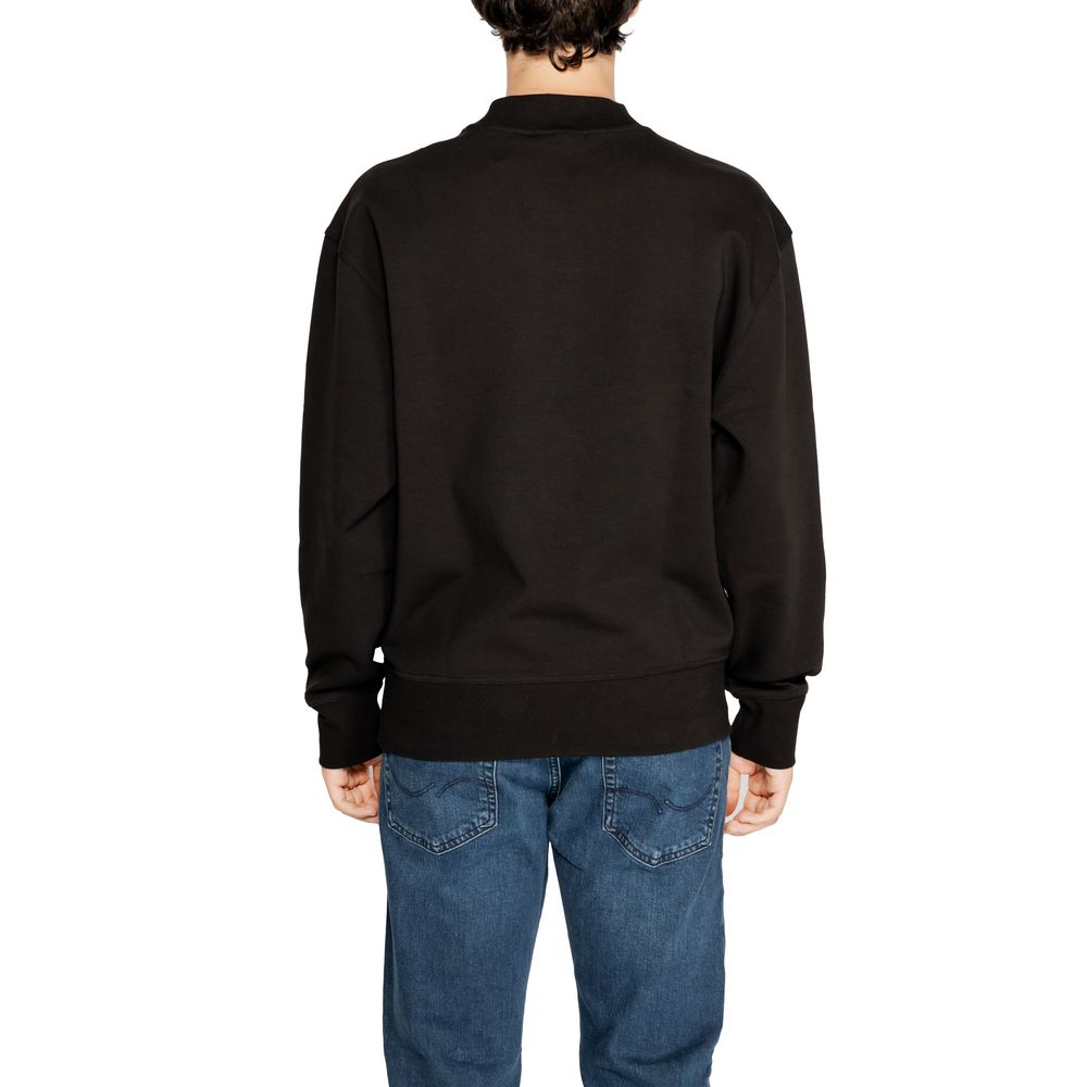 Calvin Klein Jeans – Schwarzes Sweatshirt aus recycelter Baumwolle