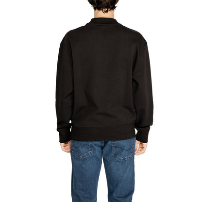 Calvin Klein Jeans – Schwarzes Sweatshirt aus recycelter Baumwolle