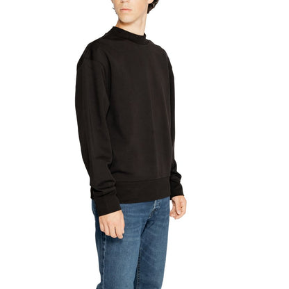 Calvin Klein Jeans – Schwarzes Sweatshirt aus recycelter Baumwolle
