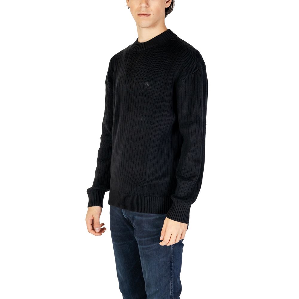 Calvin Klein Jeans – Schwarzer Baumwollpullover
