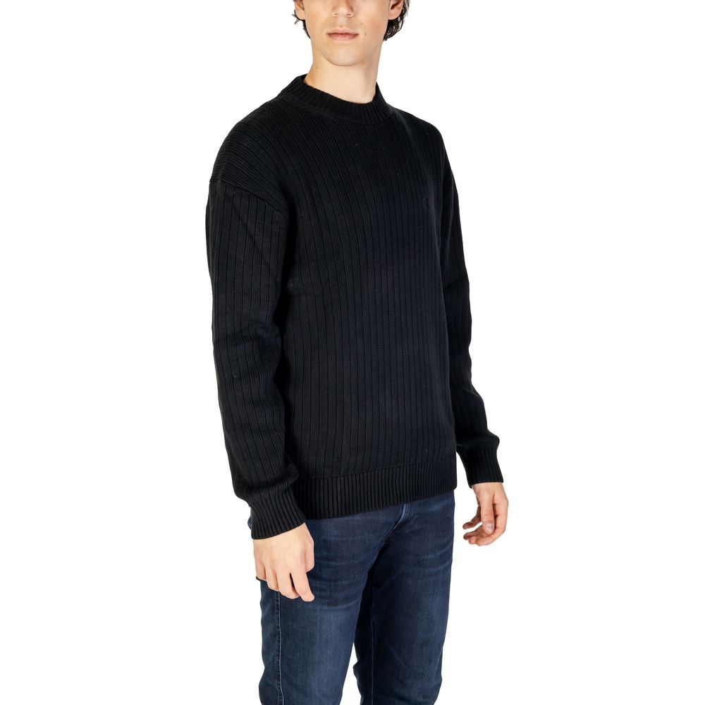 Calvin Klein Jeans – Schwarzer Baumwollpullover