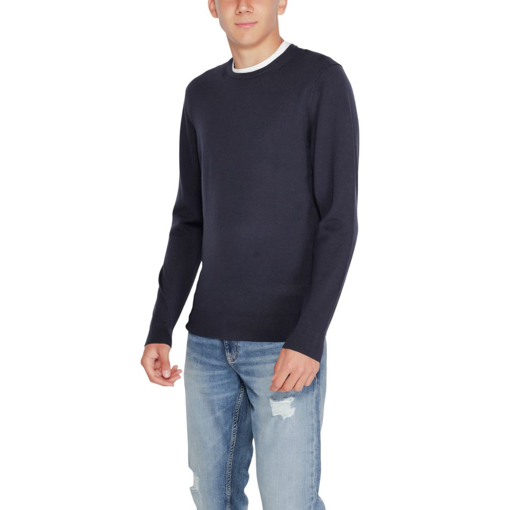 Calvin Klein – Sportbekleidung aus recycelter Wolle, Blau