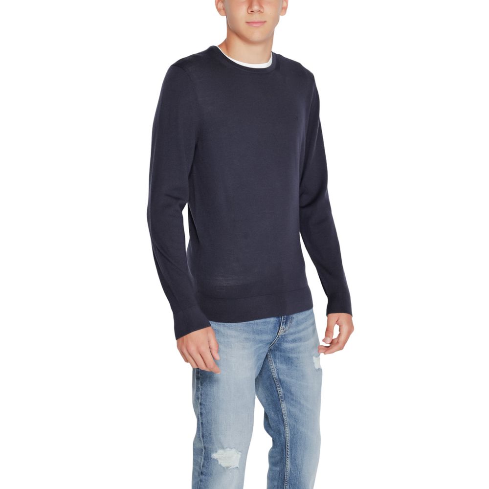 Calvin Klein – Sportbekleidung aus recycelter Wolle, Blau