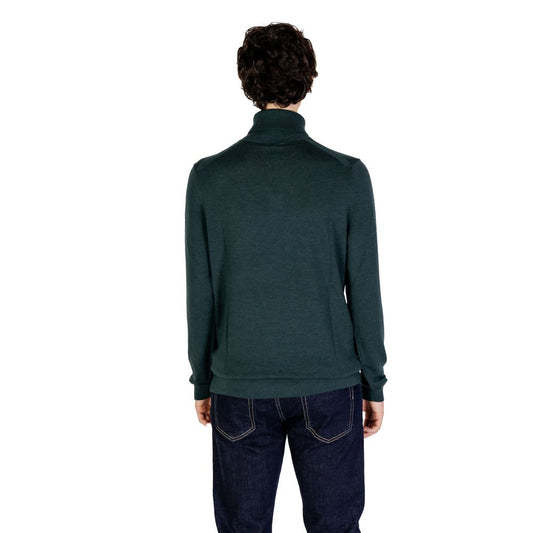 Calvin Klein – Grüner Rollkragenpullover aus Wolle