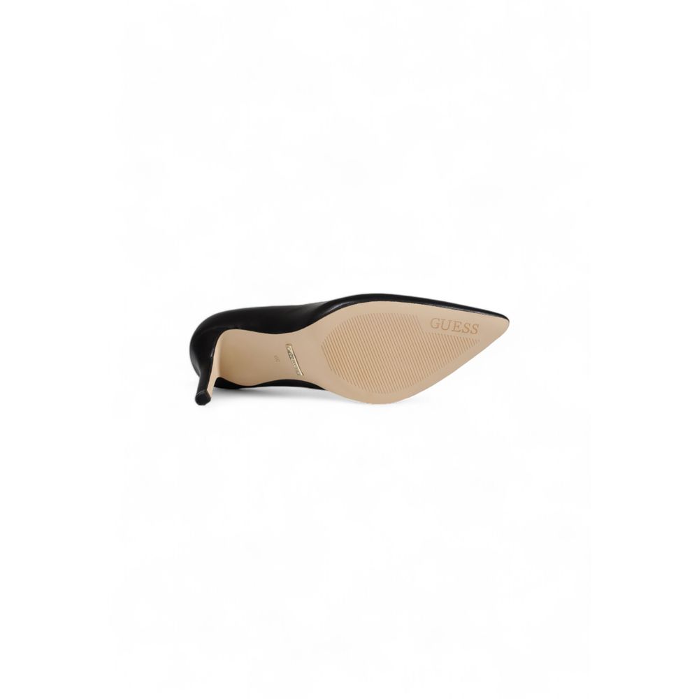 Guess – Hoher Absatz aus schwarzem Leder