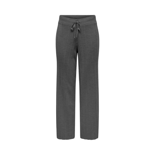 Only Gray Marabou Casual Pants