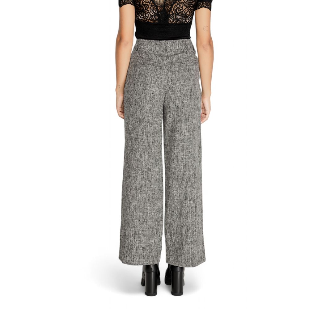 Vila Clothes – Schwarze Hose aus recyceltem Polyester