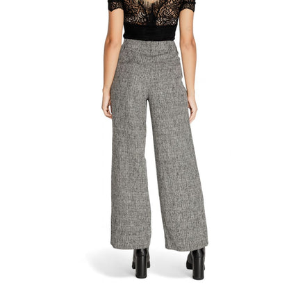Vila Clothes – Schwarze Hose aus recyceltem Polyester