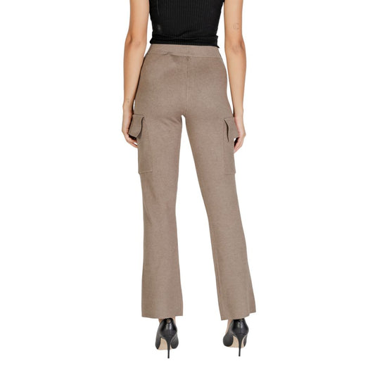 Vila Clothes – Beige Viskosehose