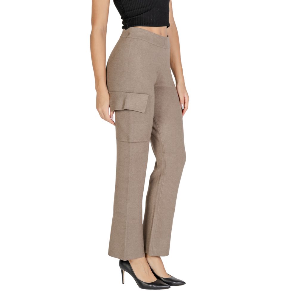 Vila Clothes – Beige Viskosehose