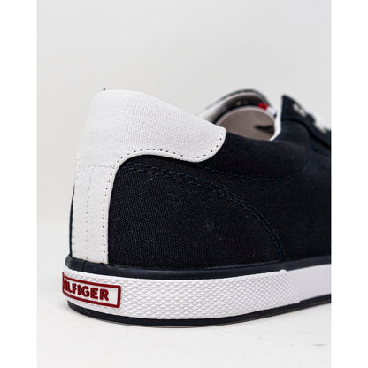 Tommy Hilfiger – Blaue Baumwoll-Sneaker