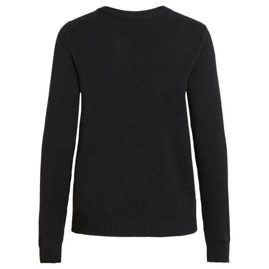 Vila Clothes – Schwarzer Viskosepullover