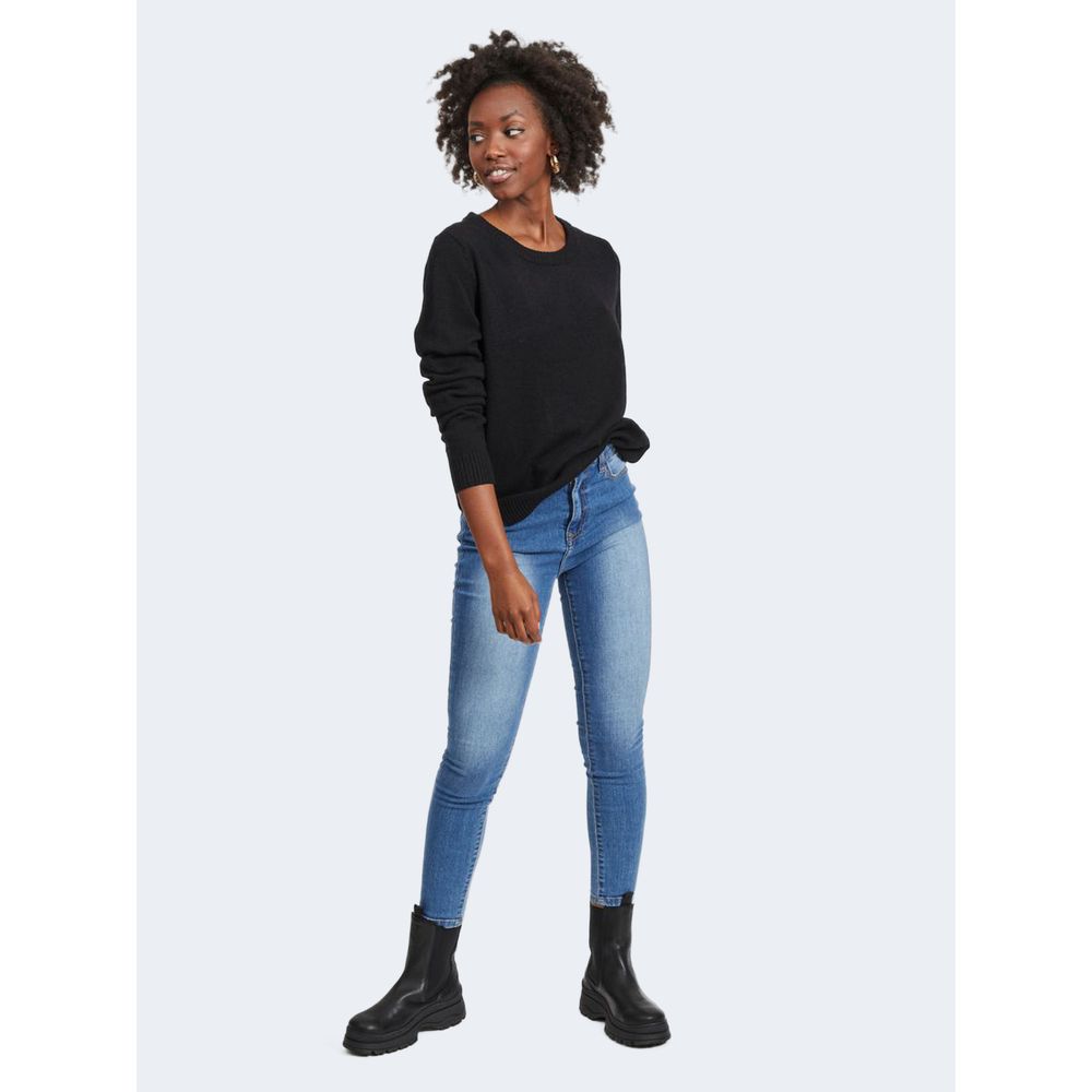 Vila Clothes – Schwarzer Viskosepullover
