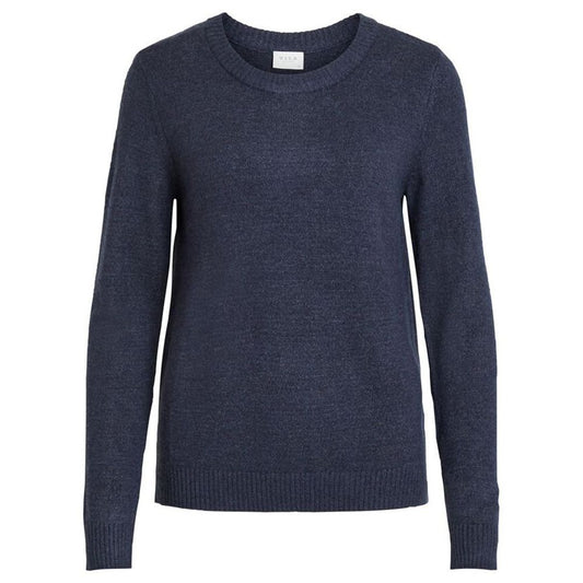 Vila Clothes – Blauer Viskosepullover