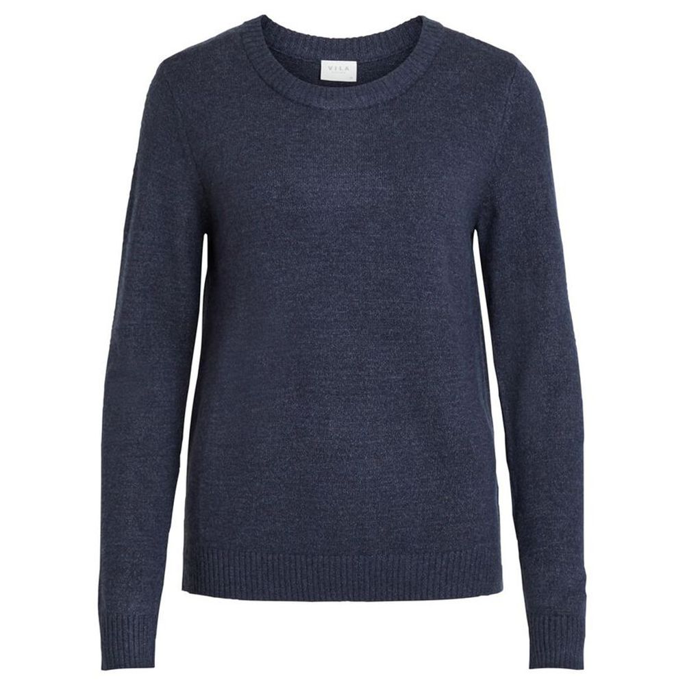 Vila Clothes – Blauer Viskosepullover