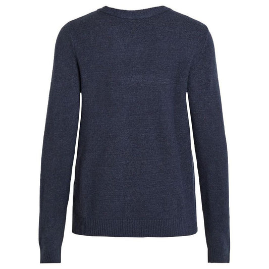 Vila Clothes – Blauer Viskosepullover