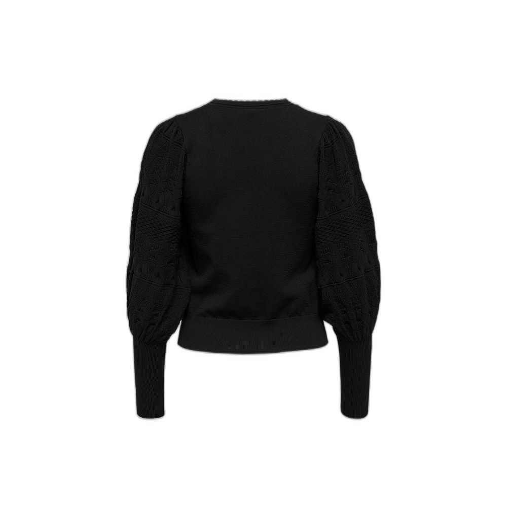 Only Black Polyester Sweatshirt